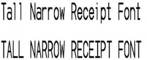 Fake Receipt Font