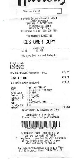 How to make a fake Farfetch receipt 